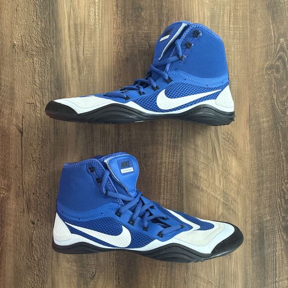 Nike Hypersweep Wrestling Shoes Men Size 11 Varsity Royal White Black 717175-410